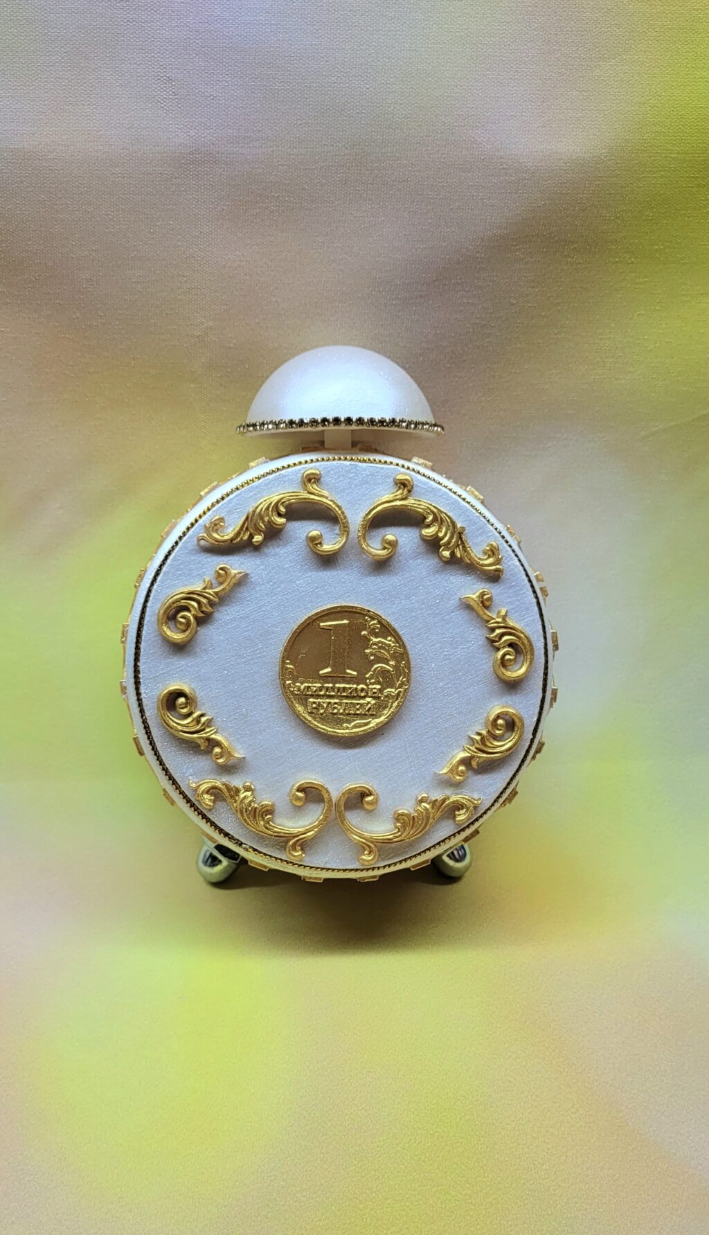 Декоративный будильник «Розовый пион»