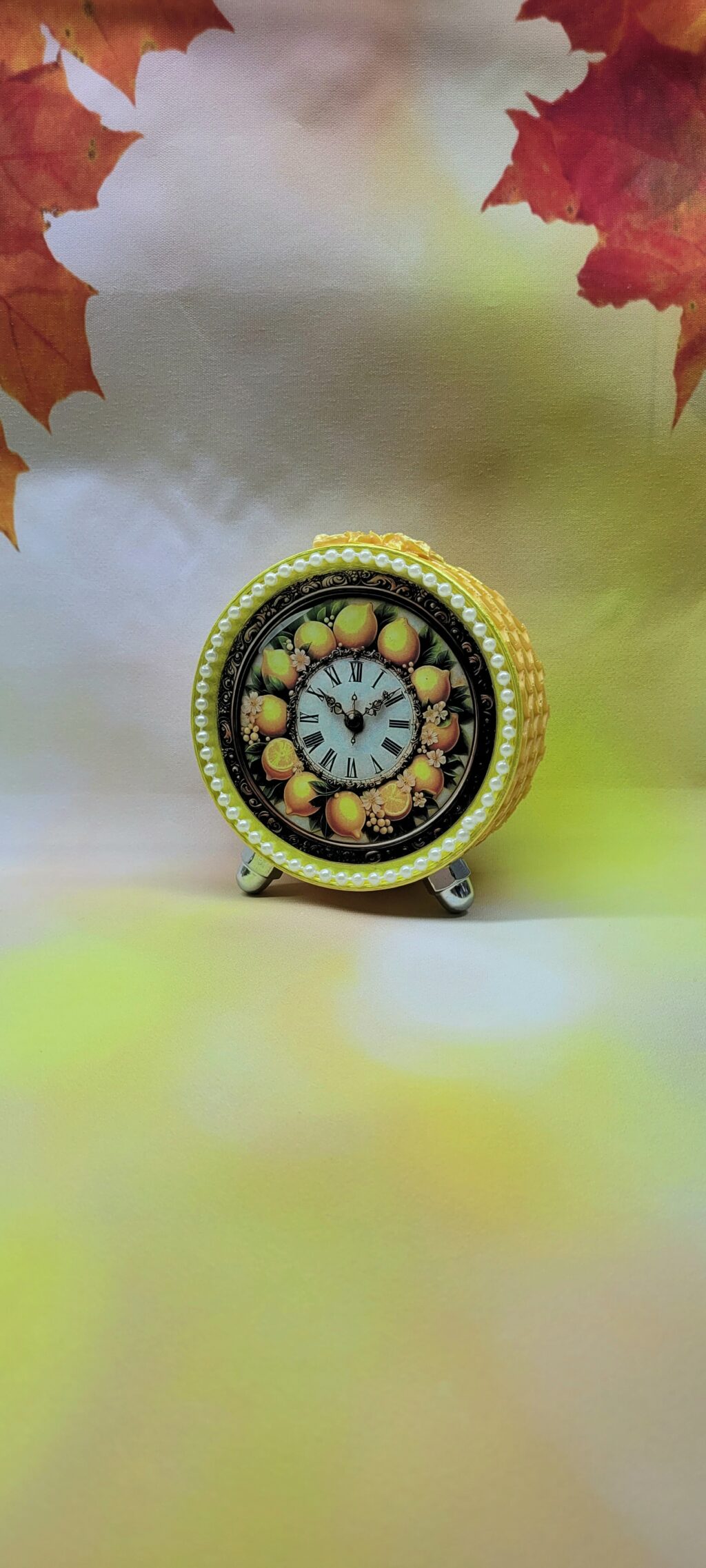 Декоративный будильник «Лимончики»