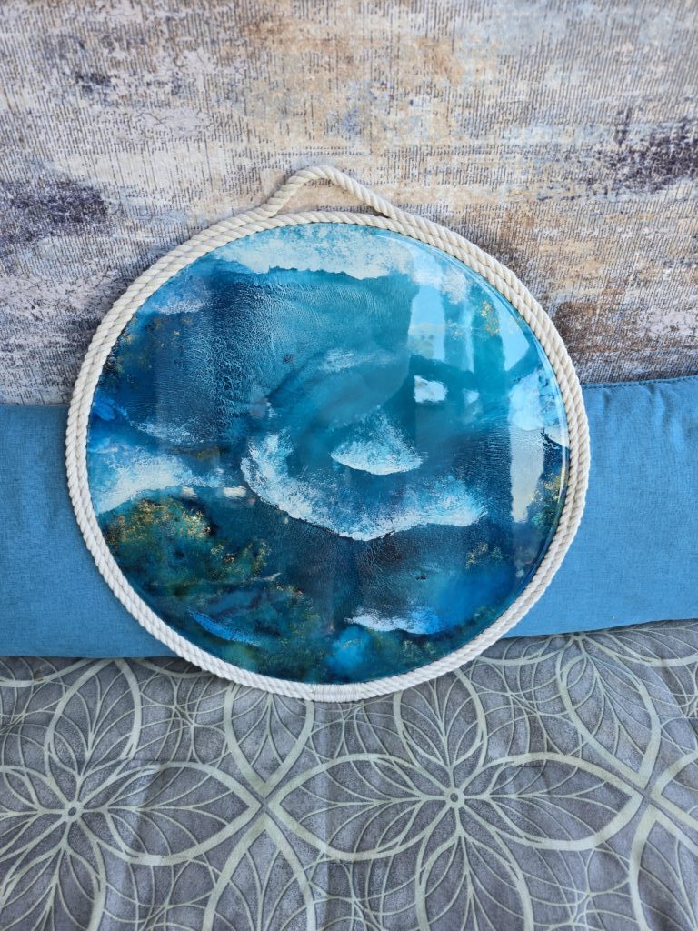 Картина из смолы » Роскошь океана» 40см