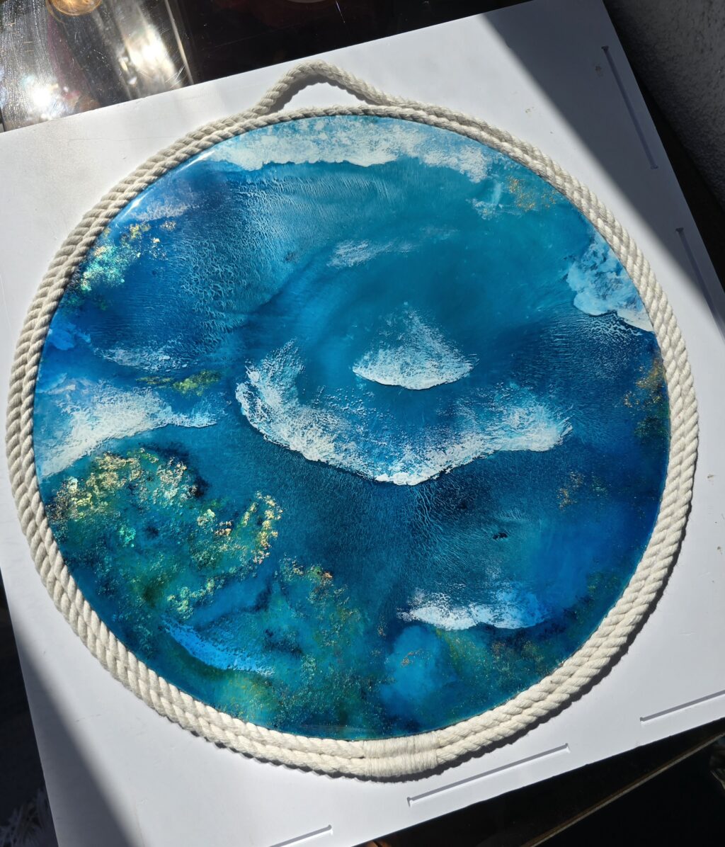 Картина из смолы » Роскошь океана» 40см