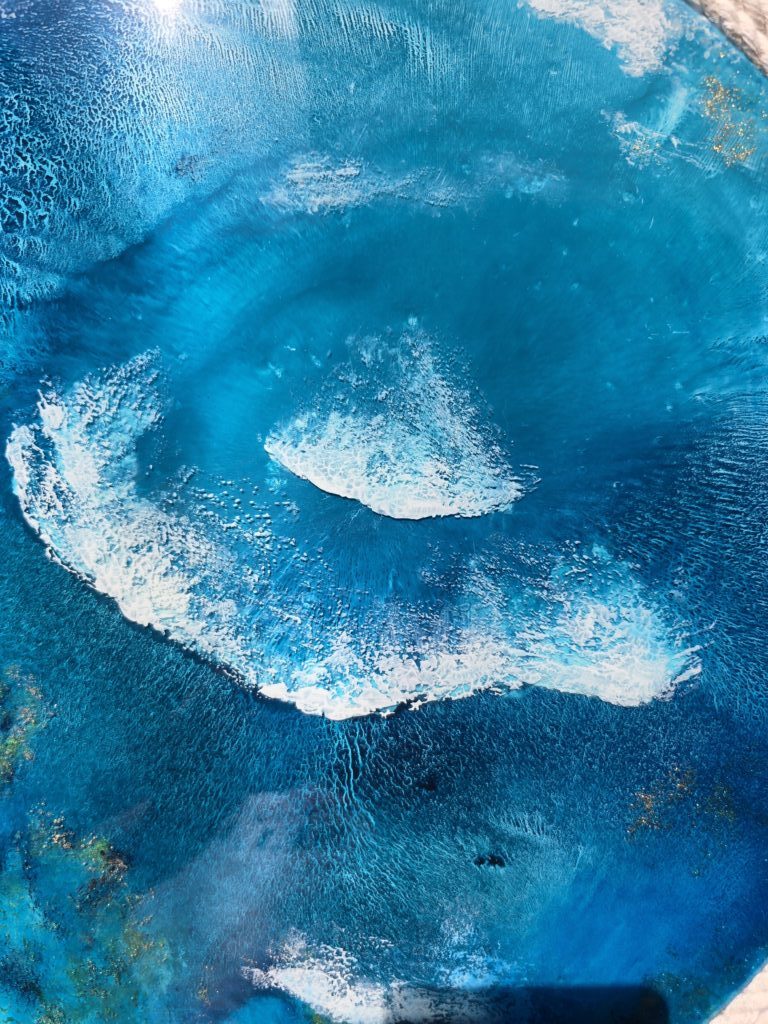 Картина из смолы » Роскошь океана» 40см