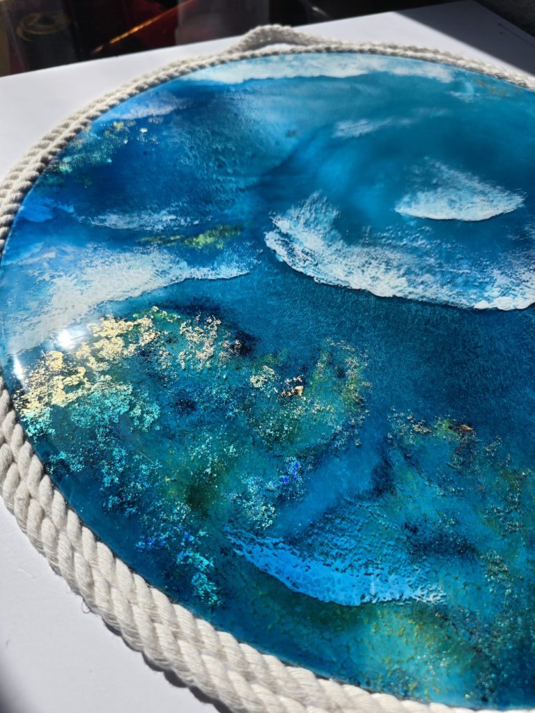 Картина из смолы » Роскошь океана» 40см