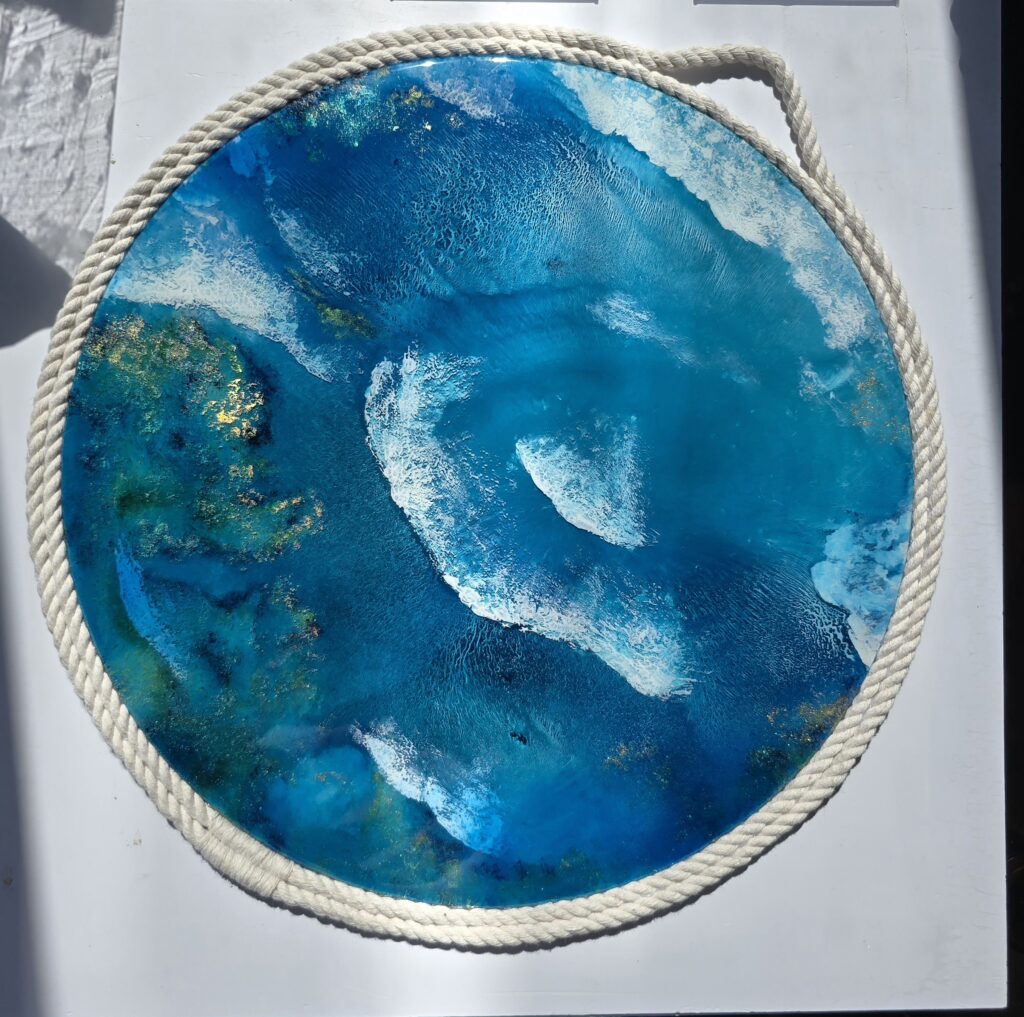 Картина из смолы » Роскошь океана» 40см