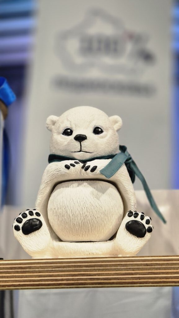 Свеча в гипсовой фигуре «Мишка»