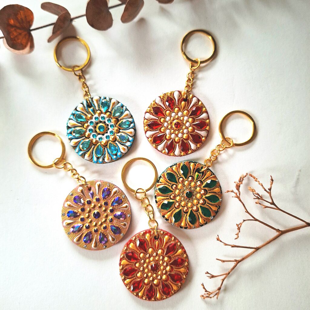 Набор: Картхолдер и брелок из натуральной кожи