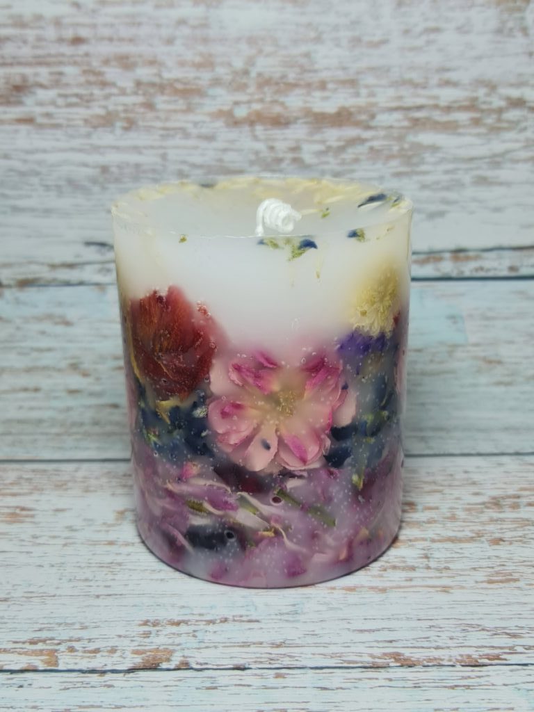 Ботаническая свеча. Цветы за стеклом.