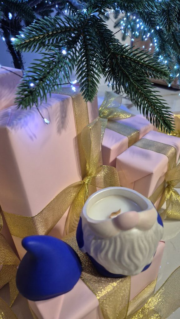 Свеча в гипсовом подсвечнике «Гном»