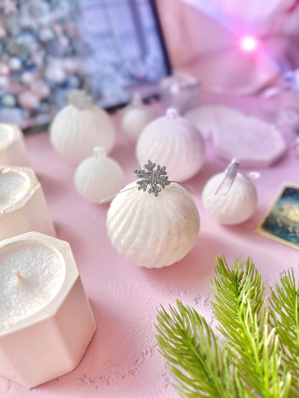 Аромасвеча «Снежный шар»