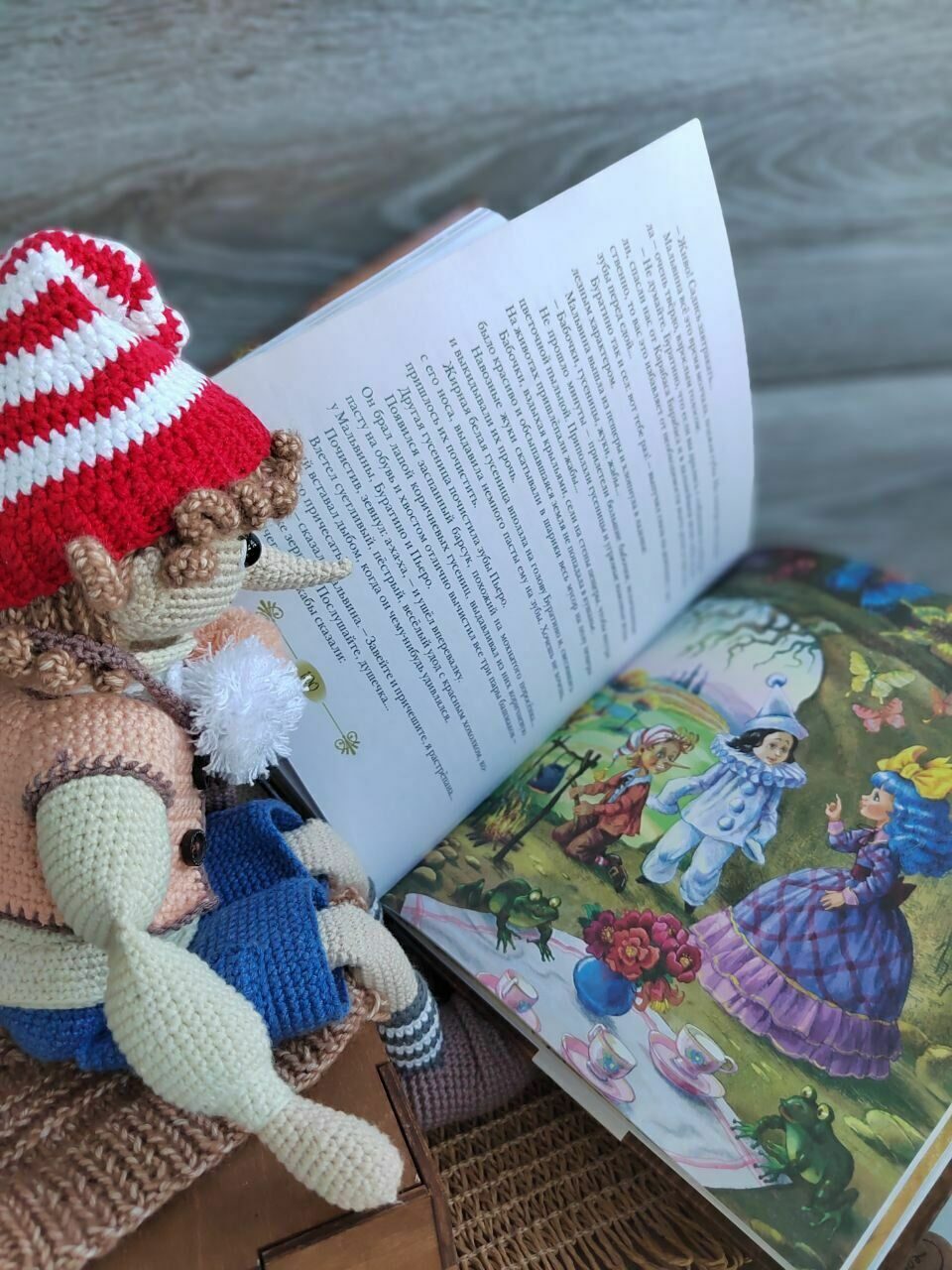 Кукла деревянный озорник, сказочный мальчик с длинным носом, Буратино