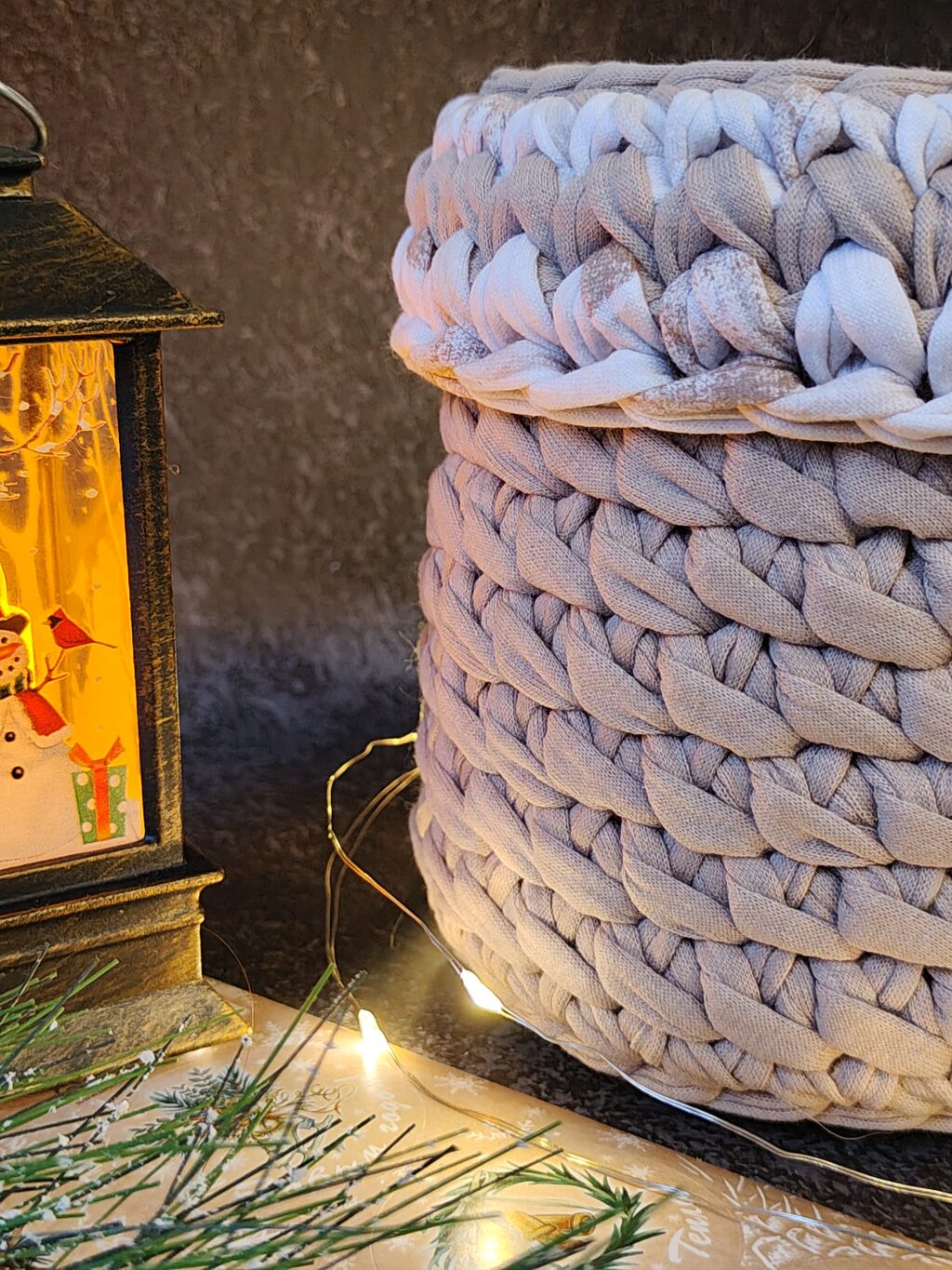 Шкатулка из трикотажной пряжи «Звезда»