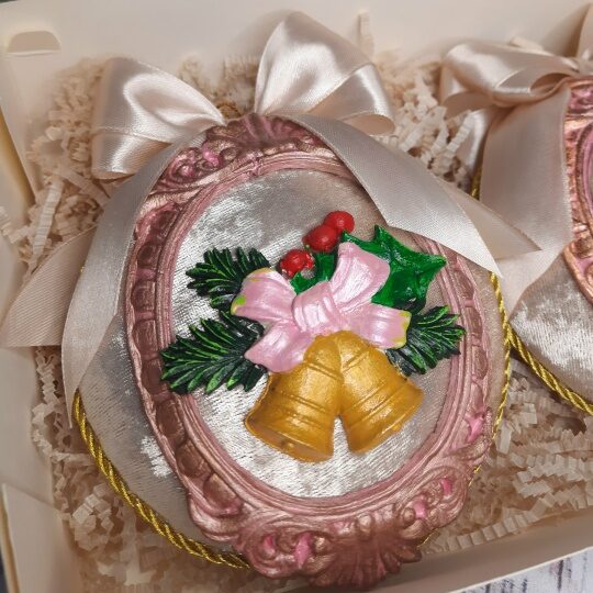 Бархатные Ёлочные игрушки OLD MONEY