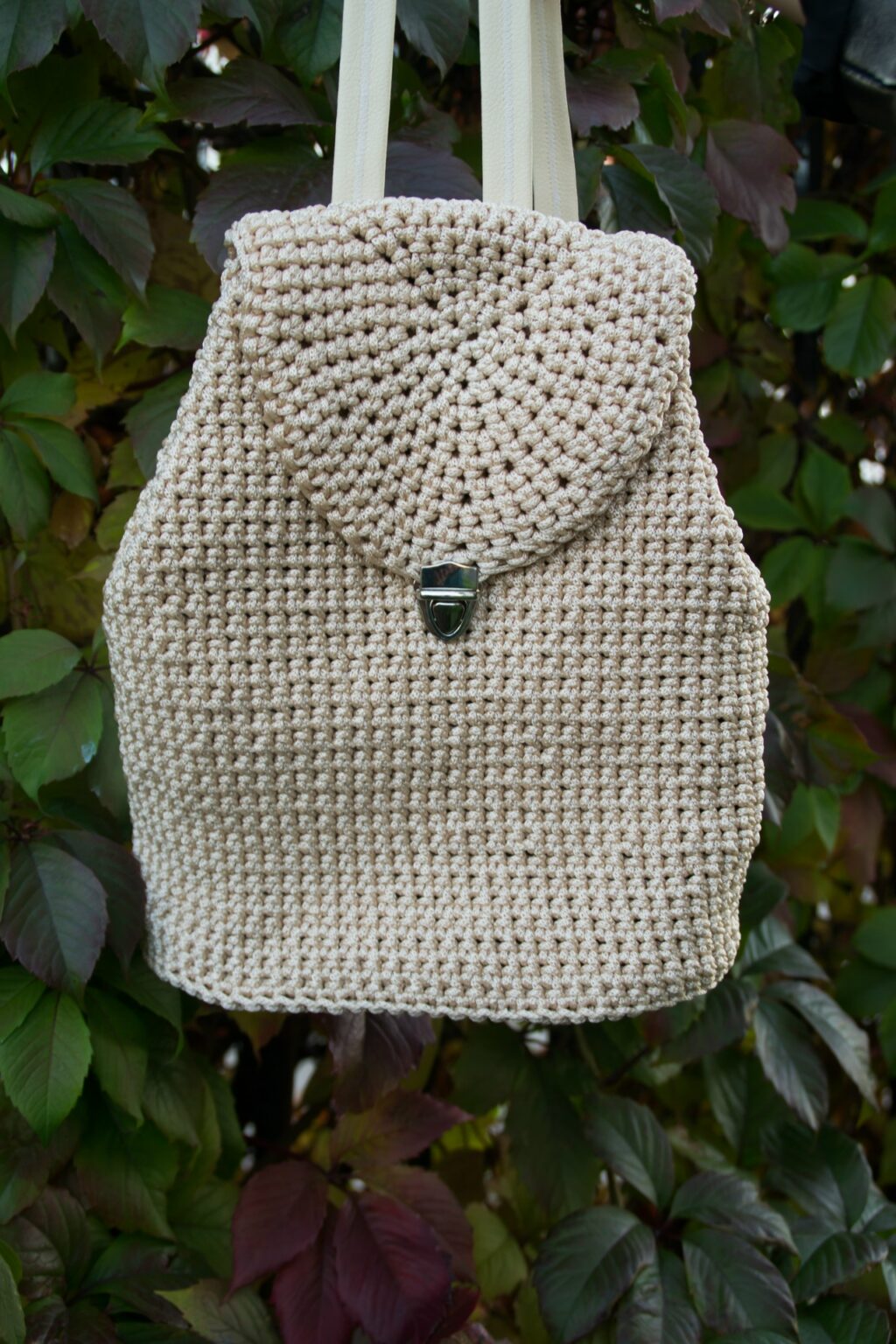 Вязаный рюкзак