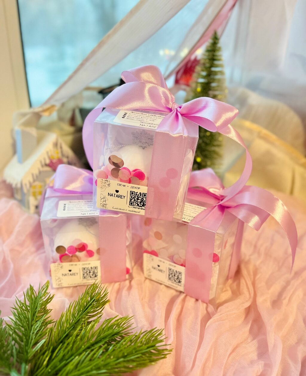 Аромасвеча «Снежный шар»