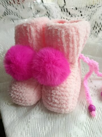 Плюшевые пинетки