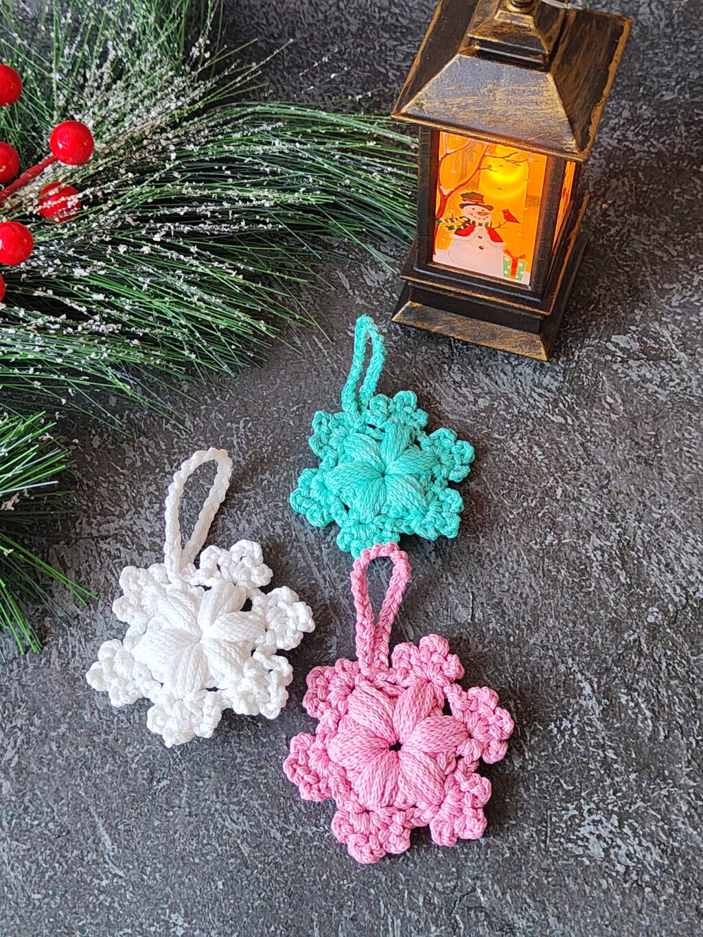 Набор украшений на елку «Снежинки»