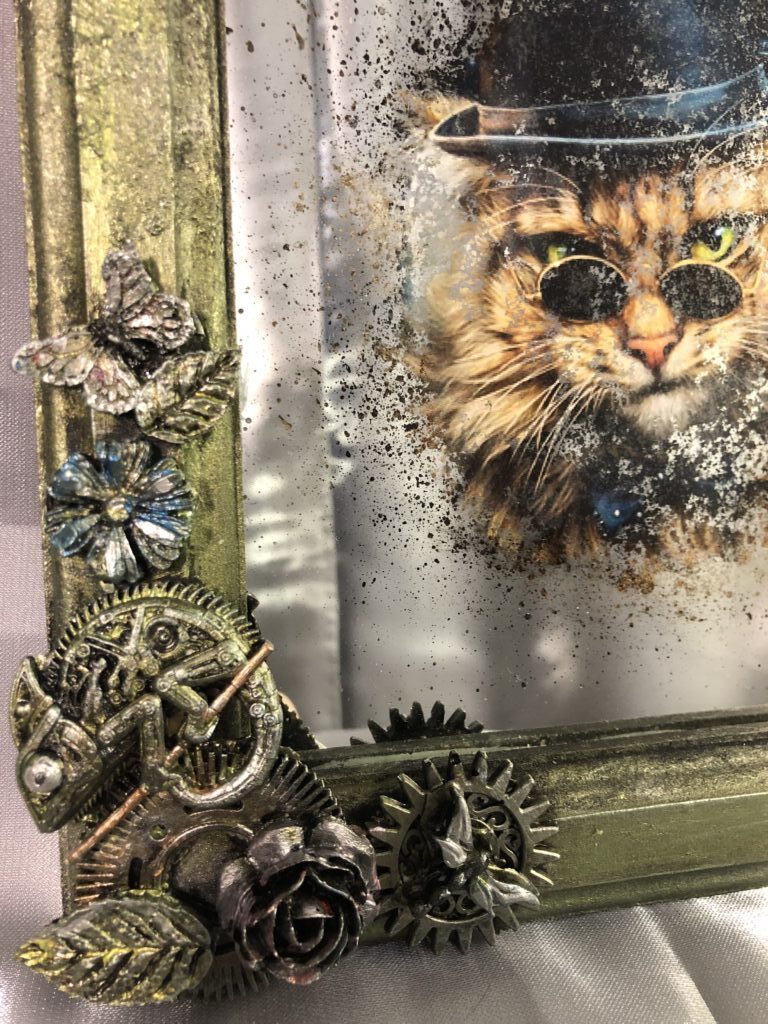 Зеркальная картина «Просто кот»