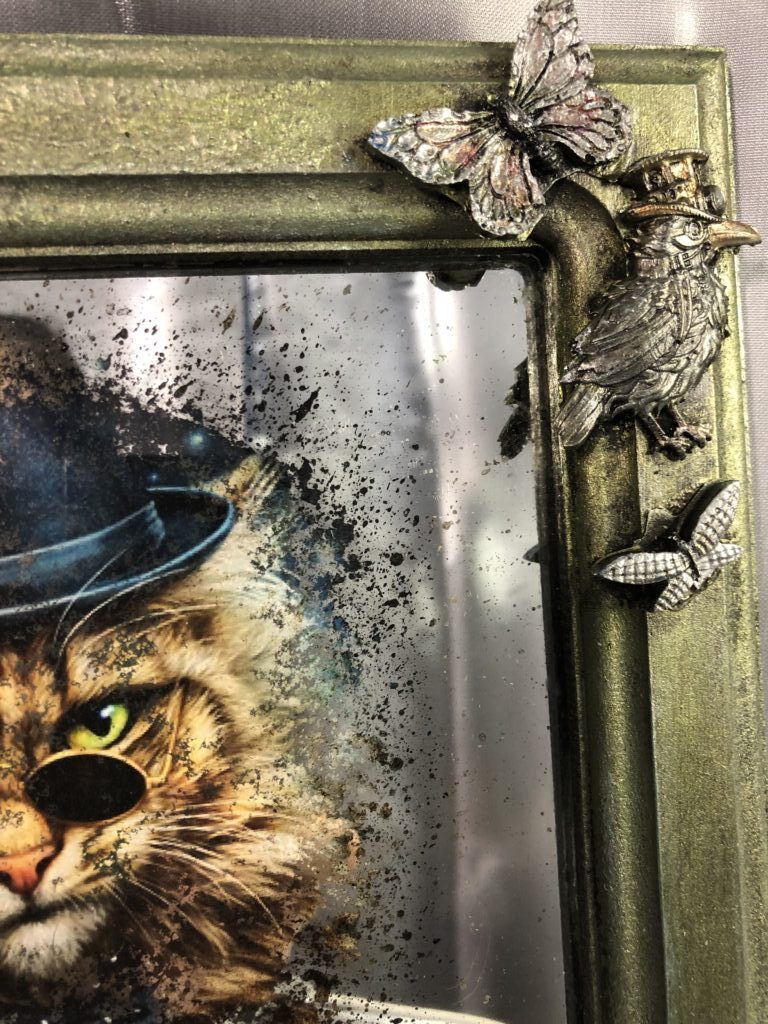 Зеркальная картина «Просто кот»