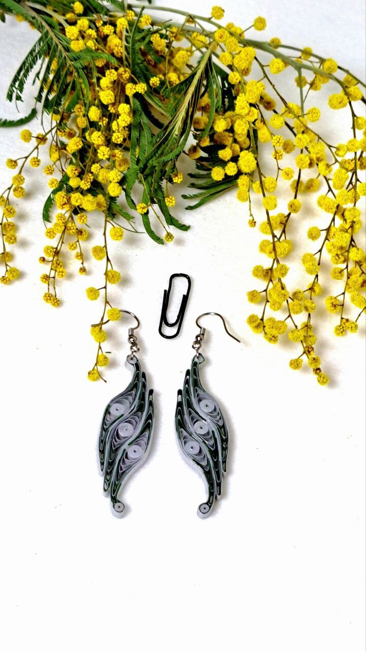 Комплект украшений квиллинг-графика