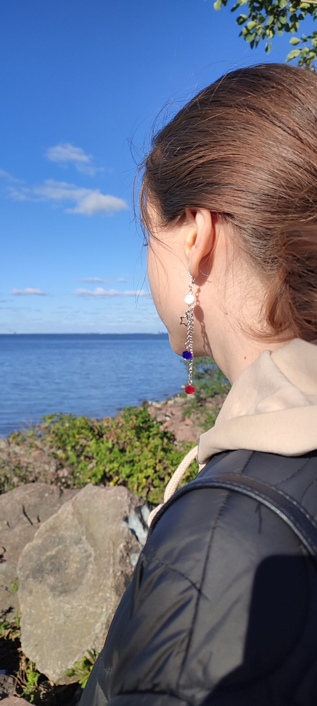 Серьги с цепочками