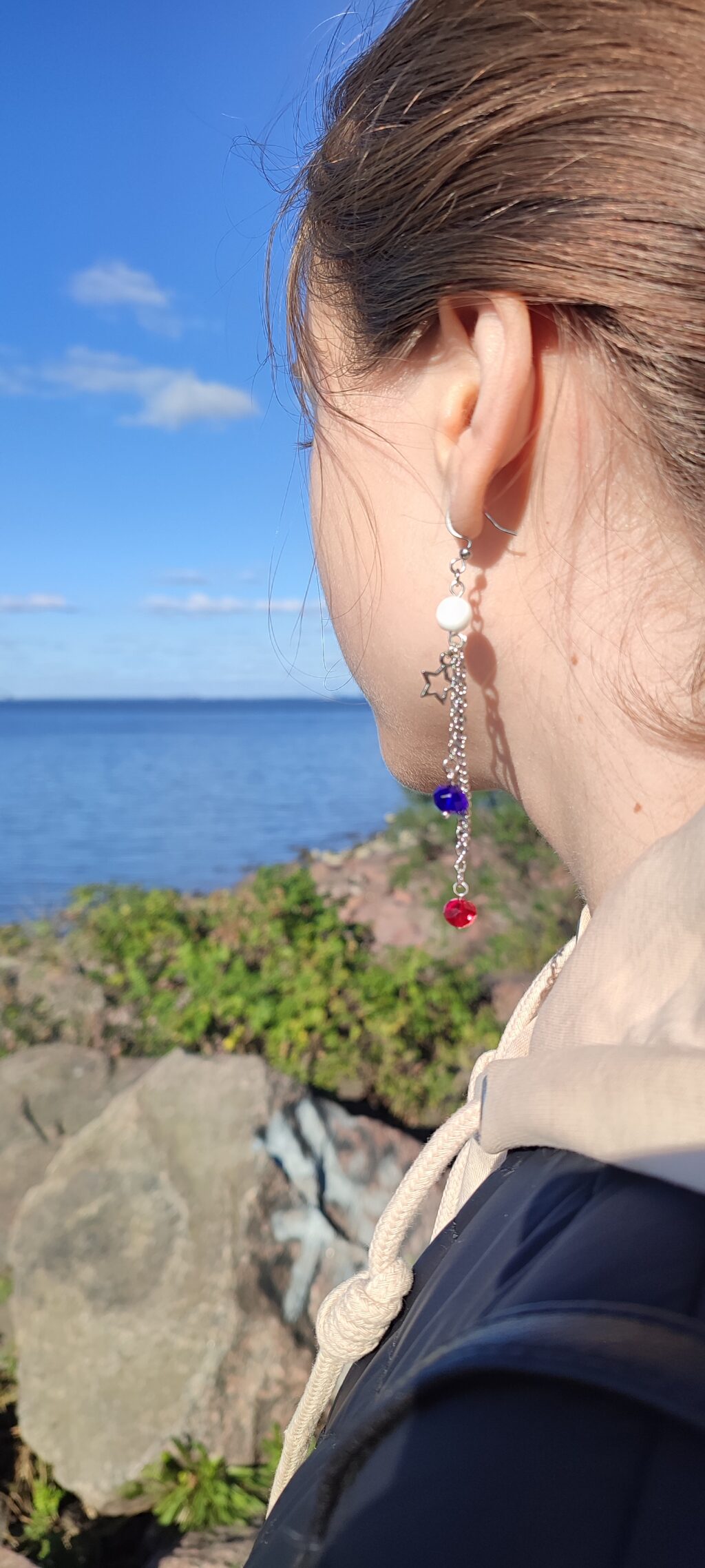 Серьги с цепочками