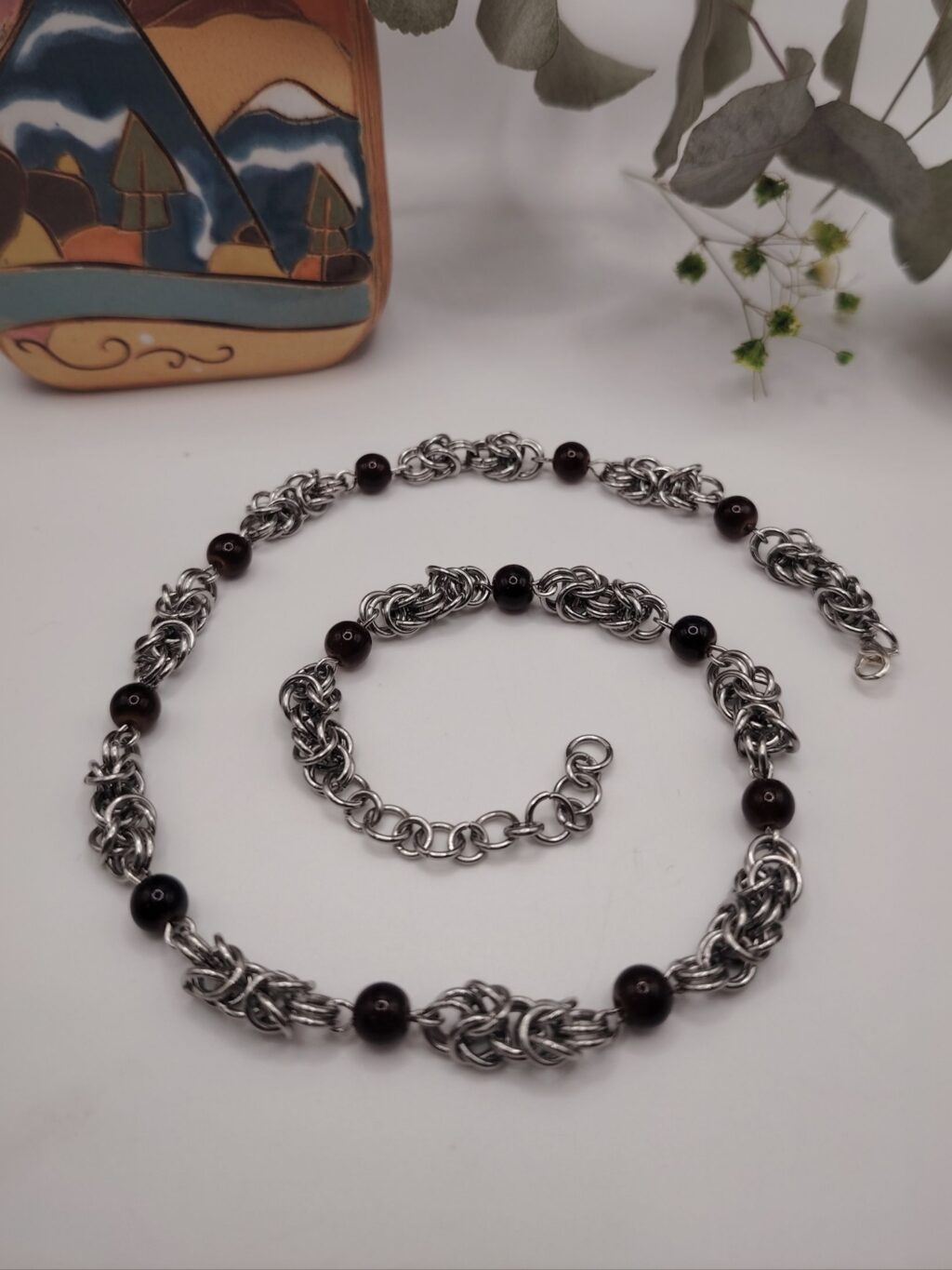 АЛЬМАНДИН. Колье/браслет-намотка с гранатом