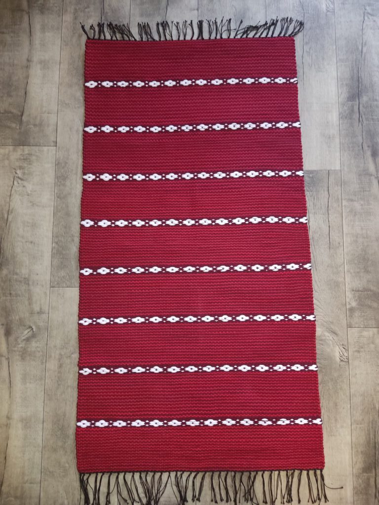 Домотканый половик «Брусничный морс»