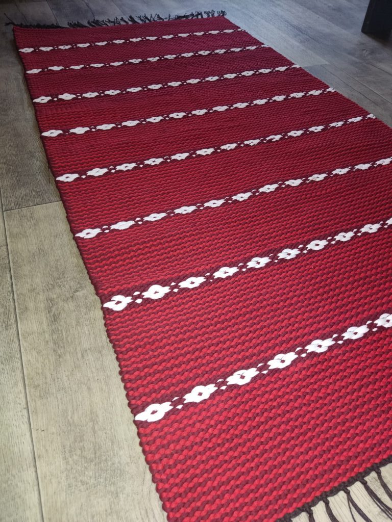 Домотканый половик «Брусничный морс»