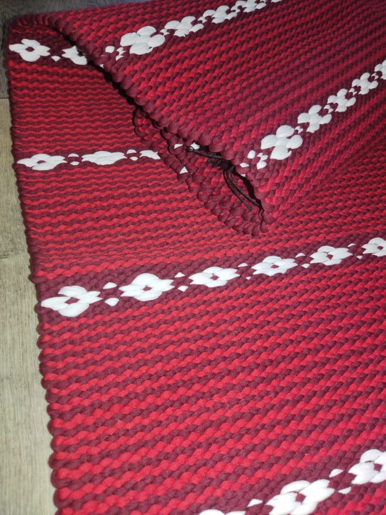 Домотканый половик «Брусничный морс»