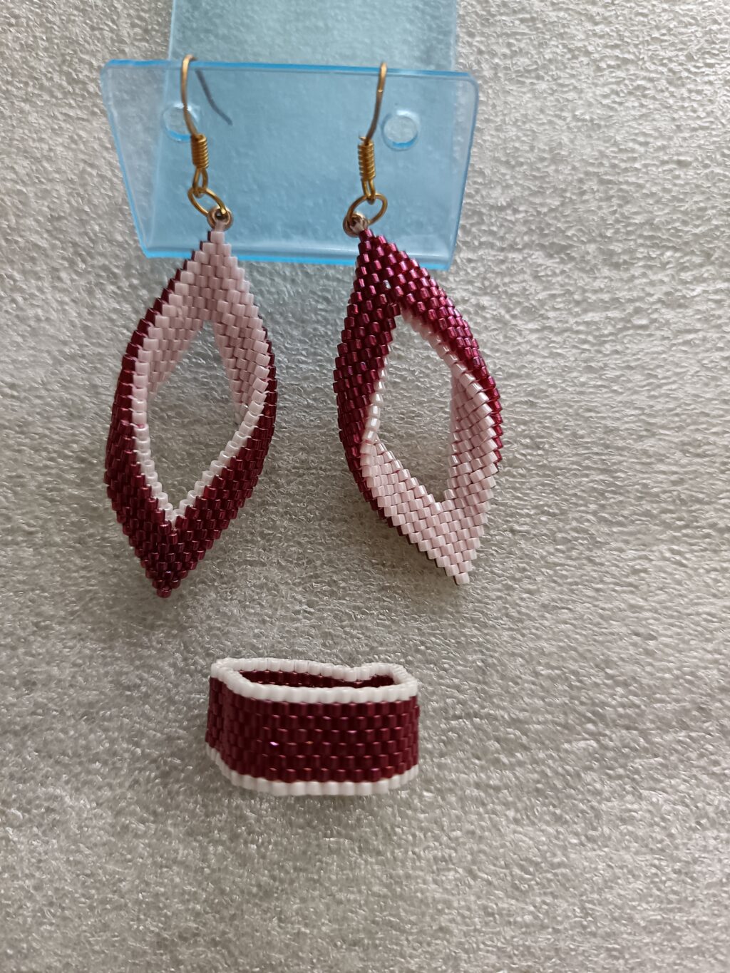 Серьги ромбики