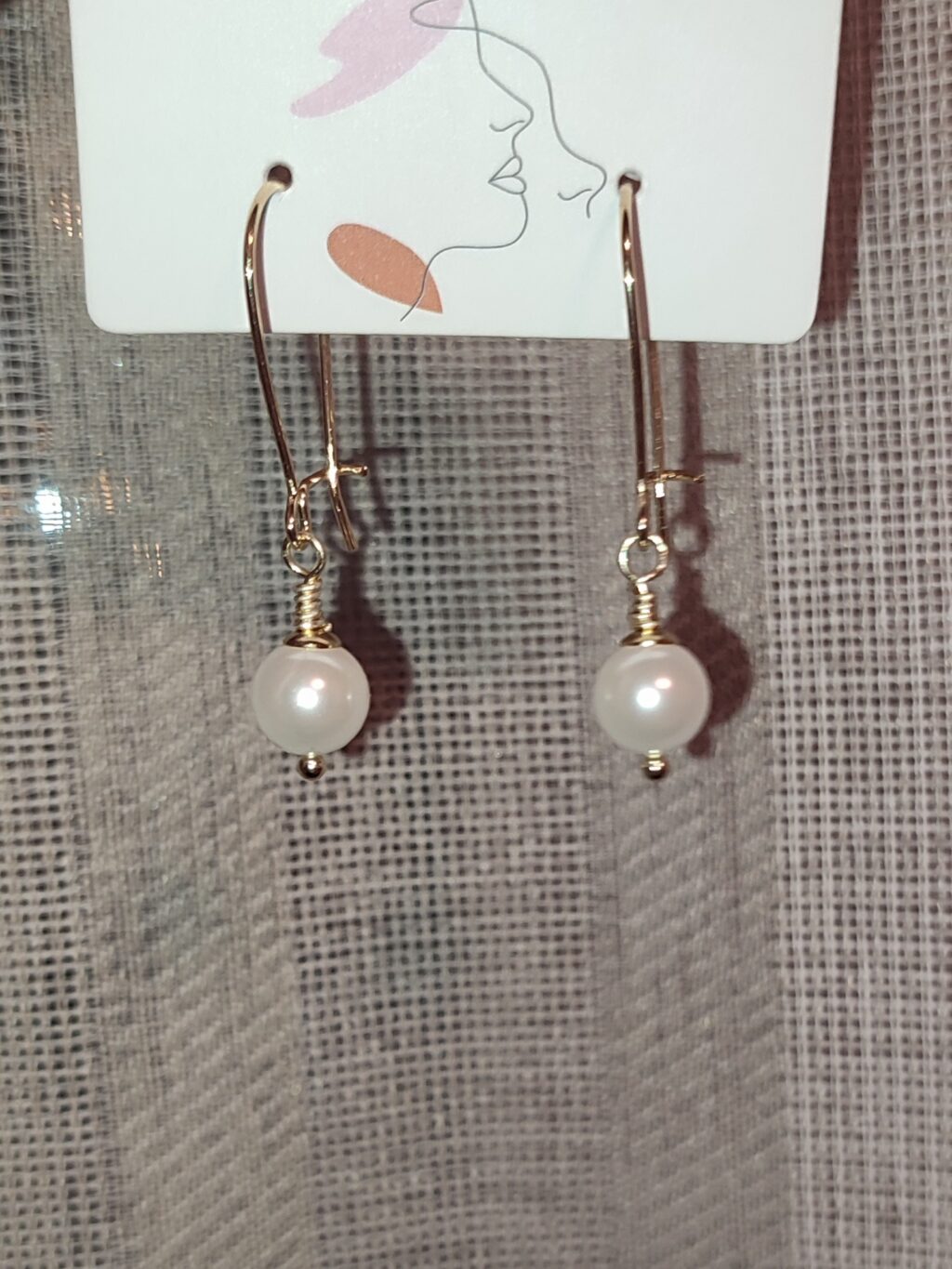 Лаконичные серьги с жемчугом Майорка