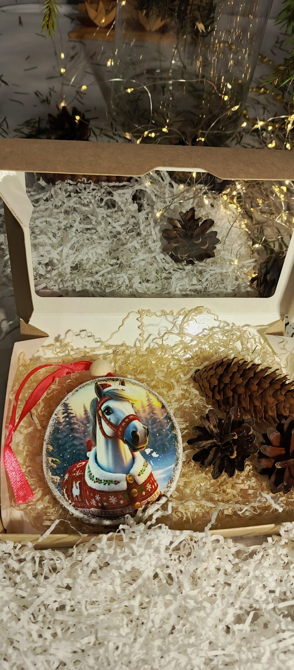 Подвесы новогодние лошадки.