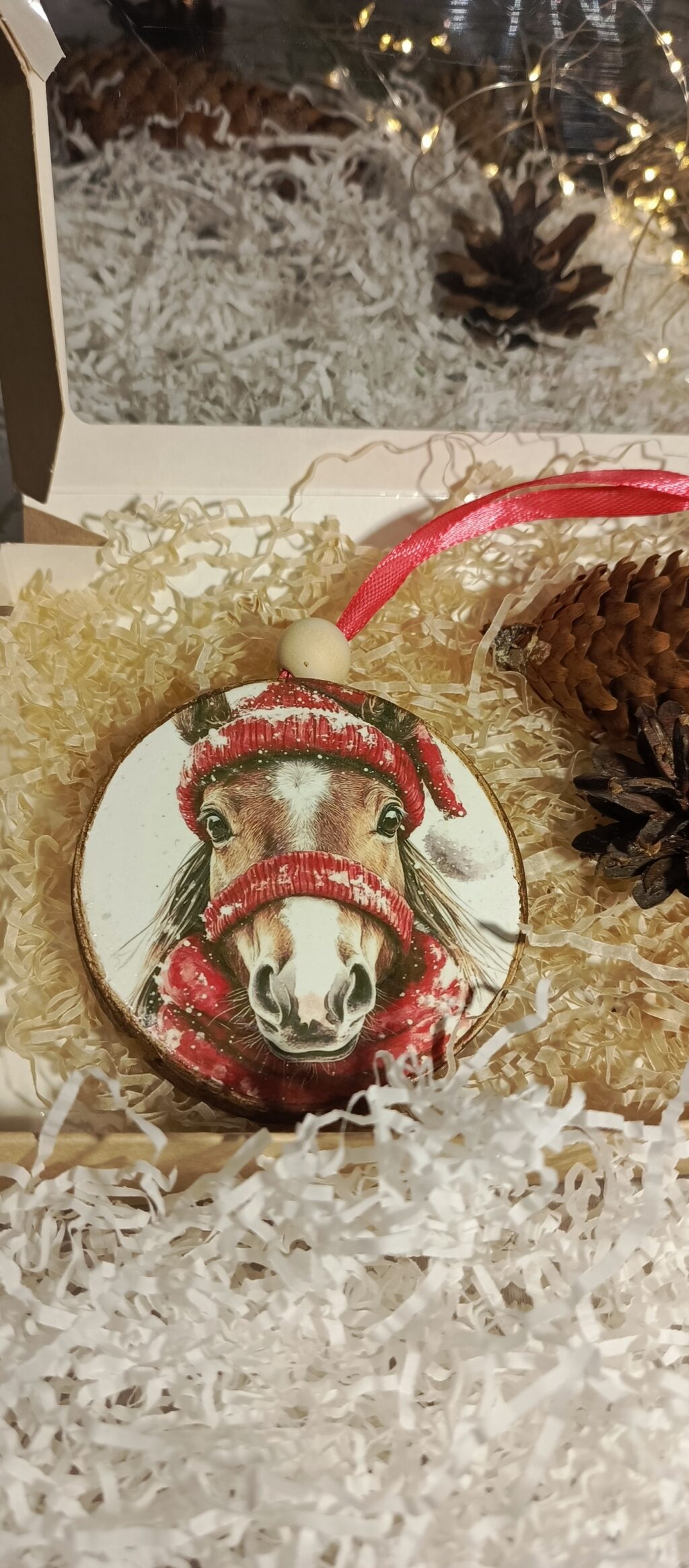 Подвесы новогодние лошадки.