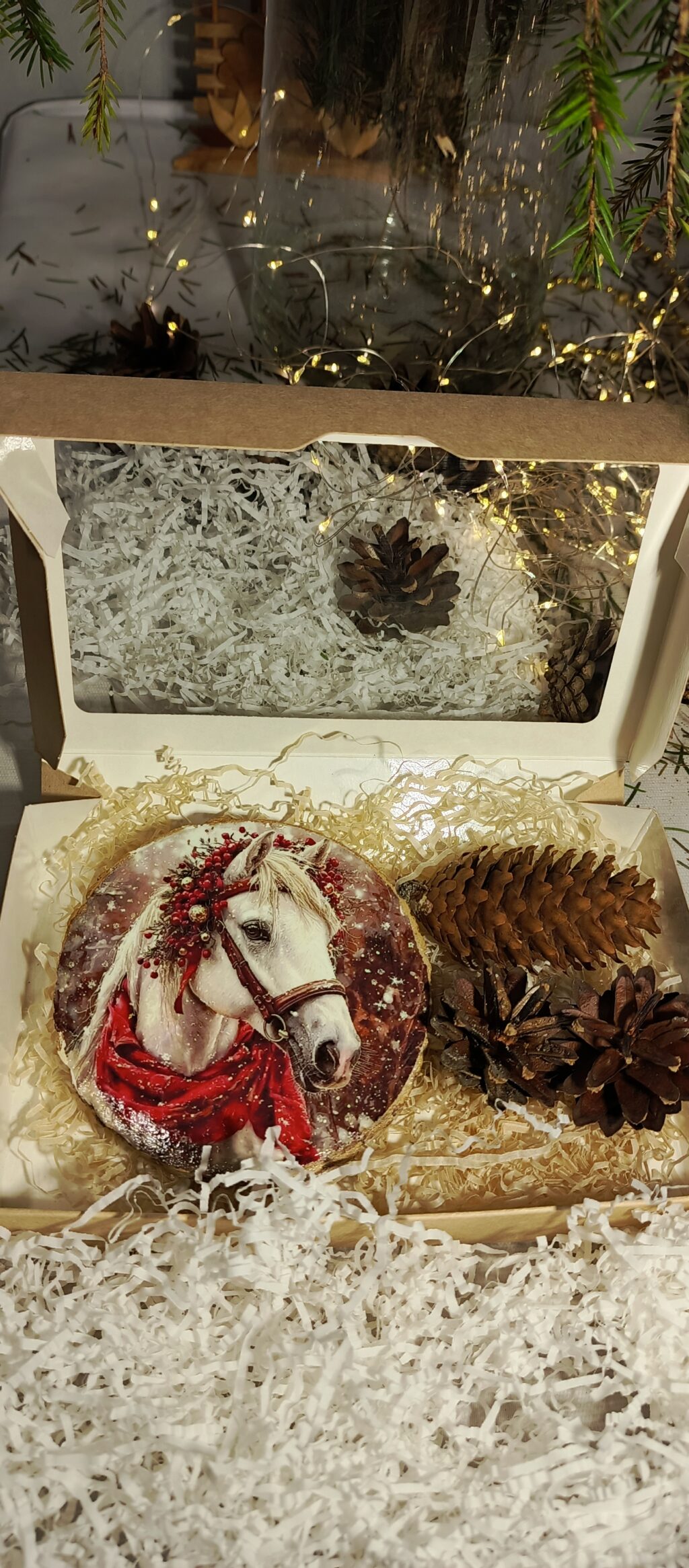 Подвесы новогодние лошадки.