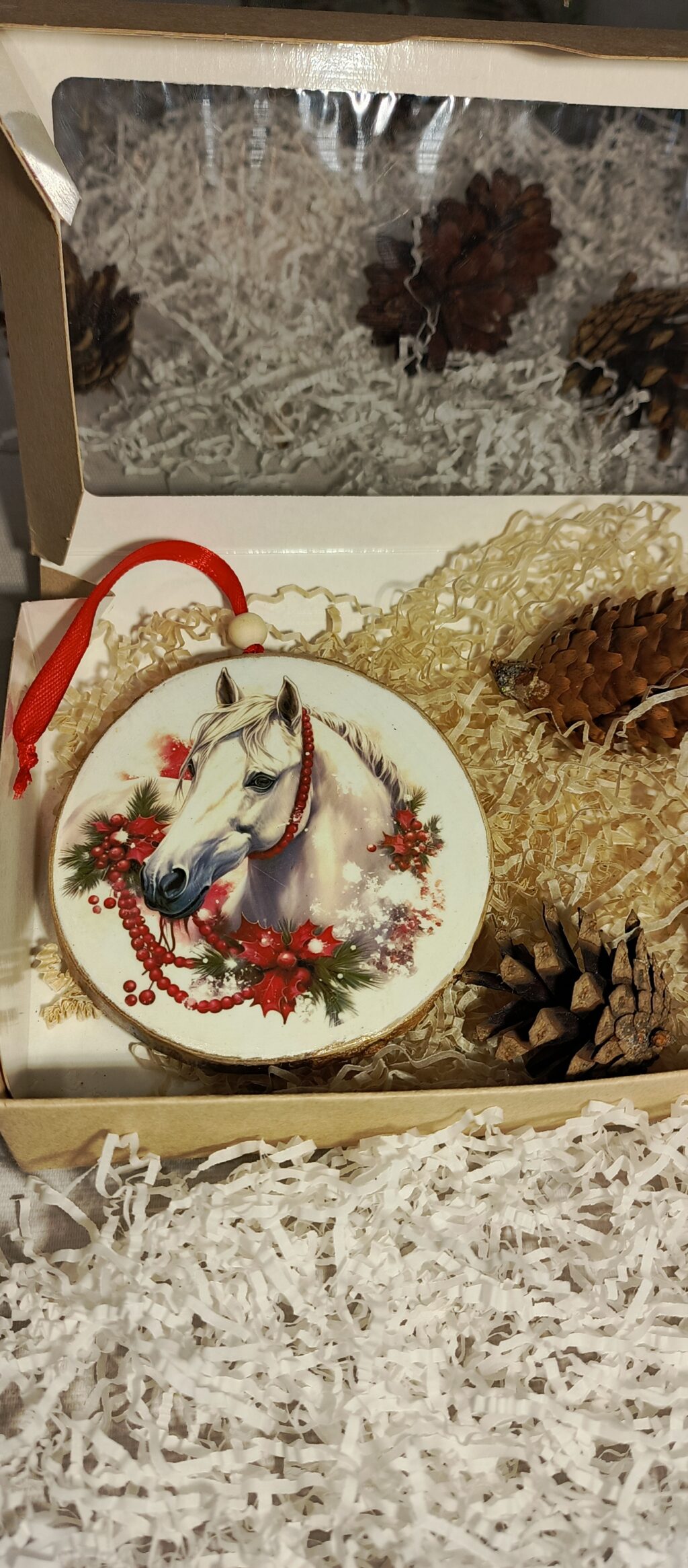 Подвесы новогодние лошадки.