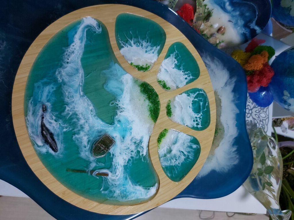 Доска сервировочная «Остров в океане»