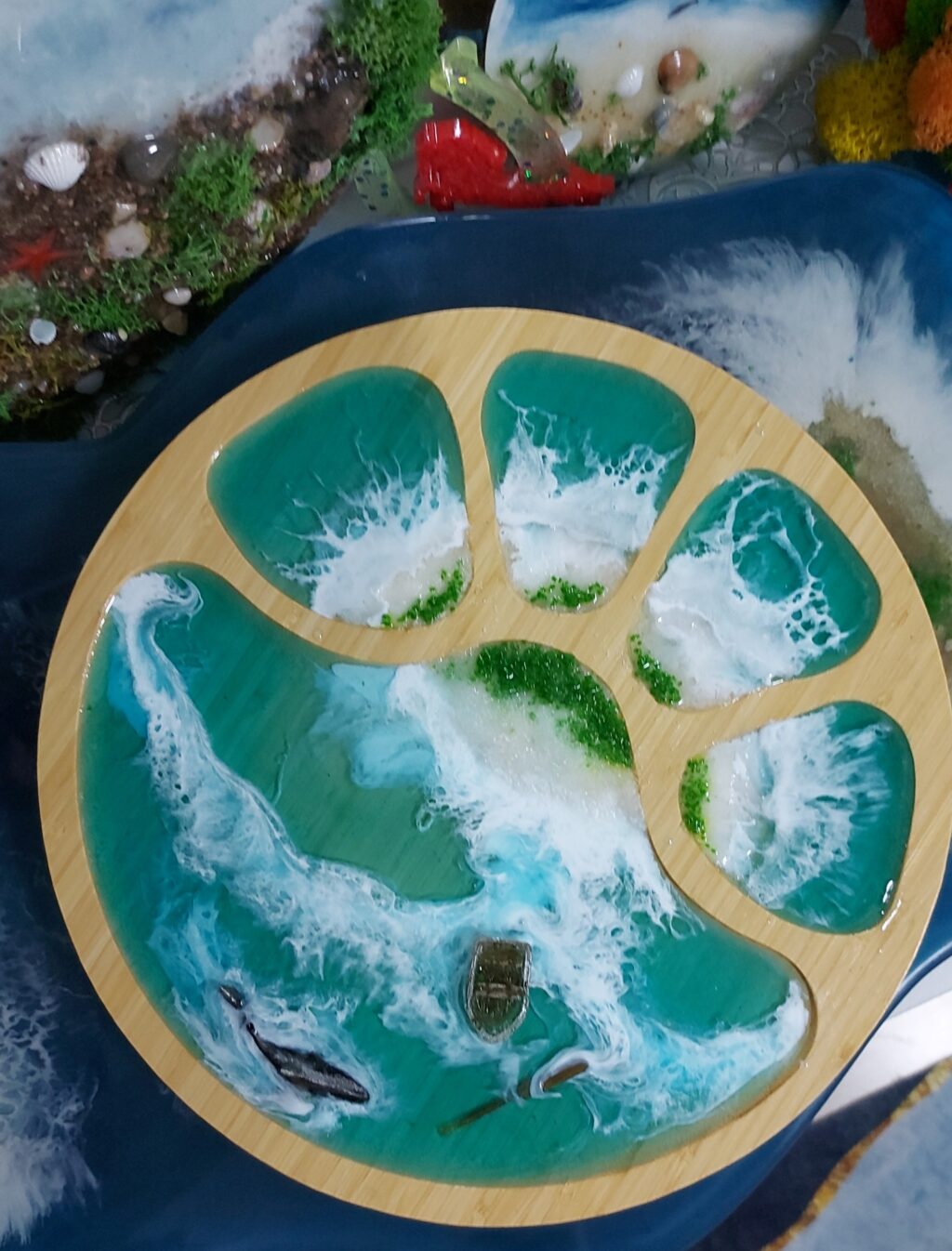 Доска сервировочная «Остров в океане»