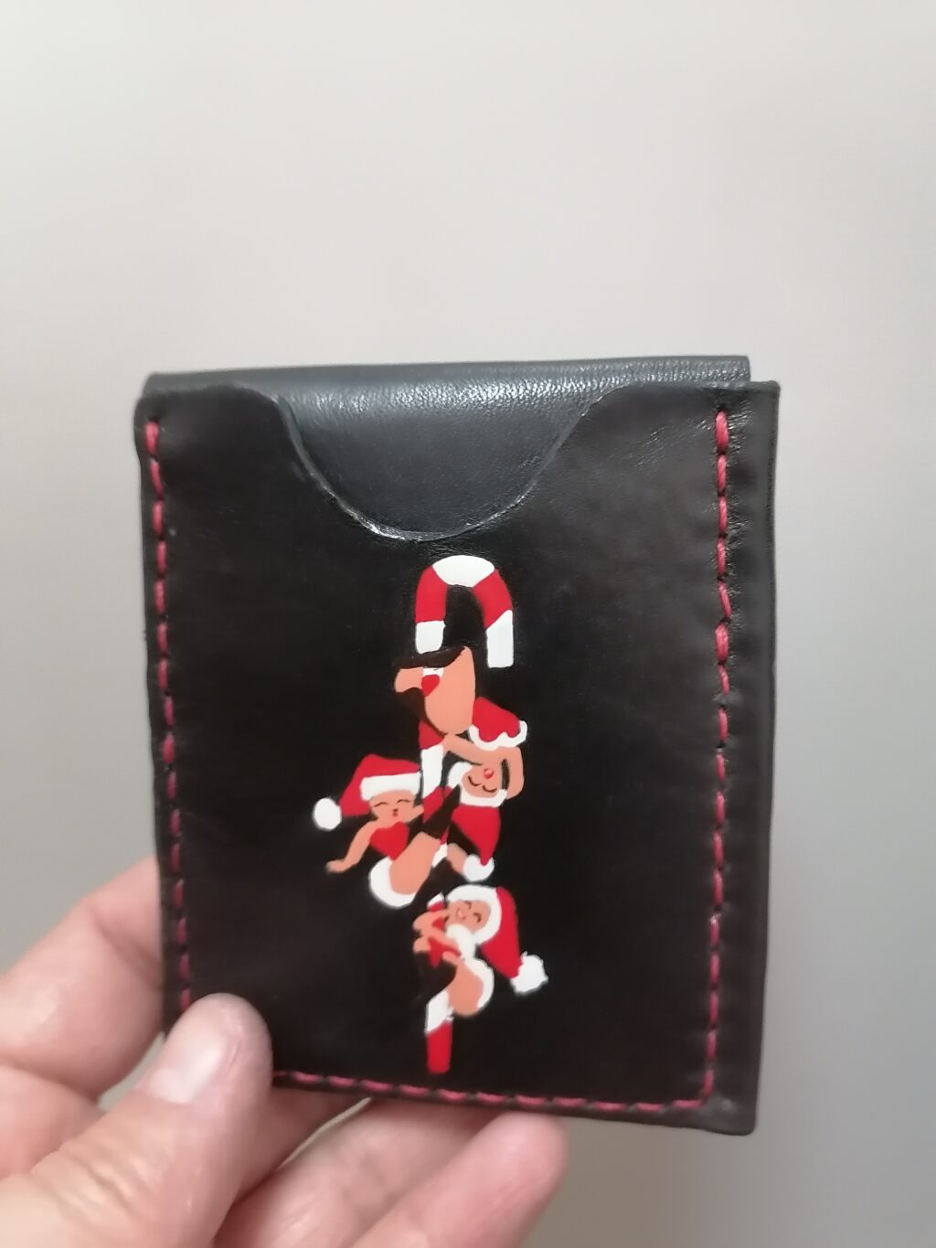 Эльфы новогодние мини кошелёк