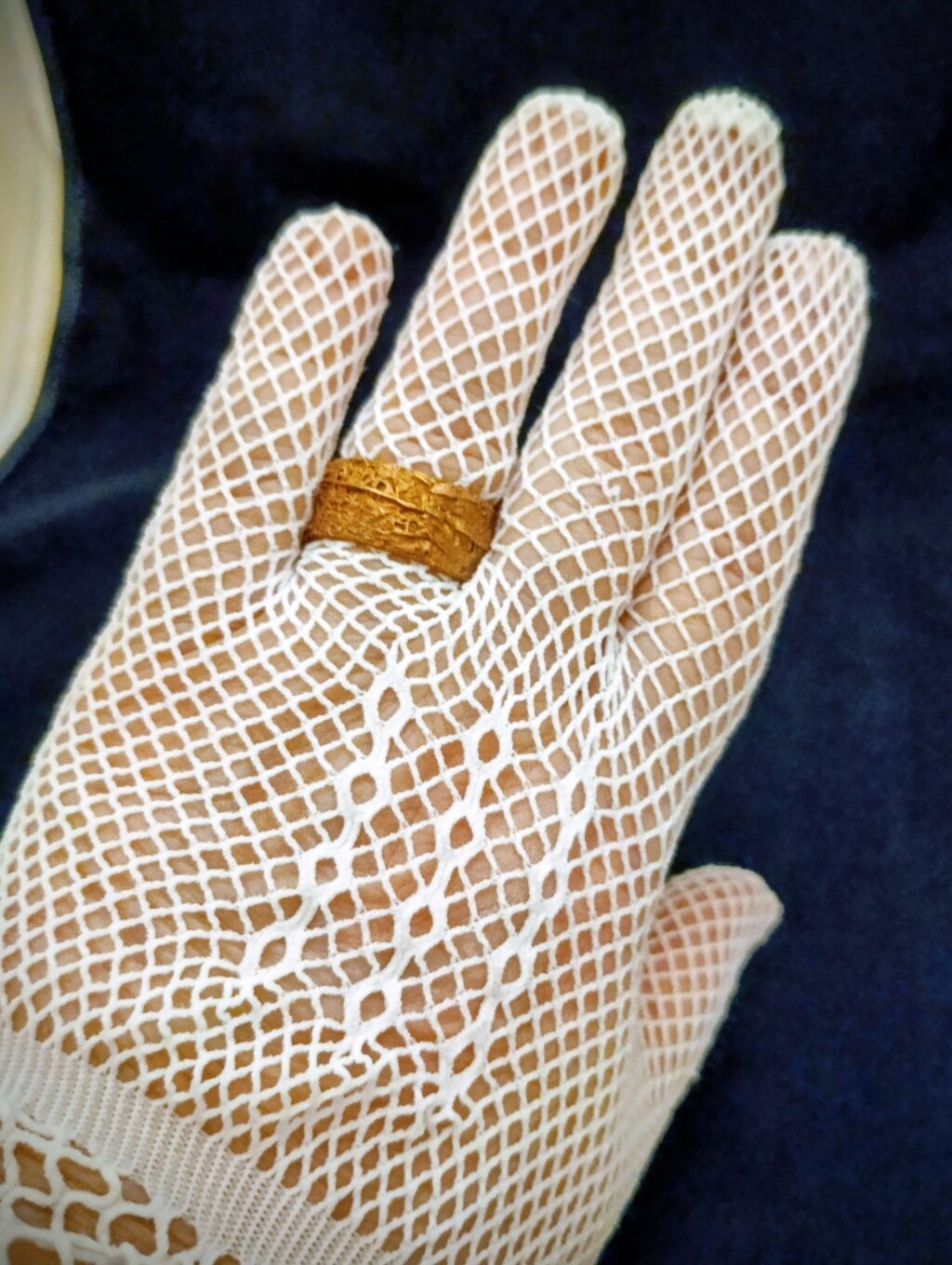 кольцо Медное с паутинкой