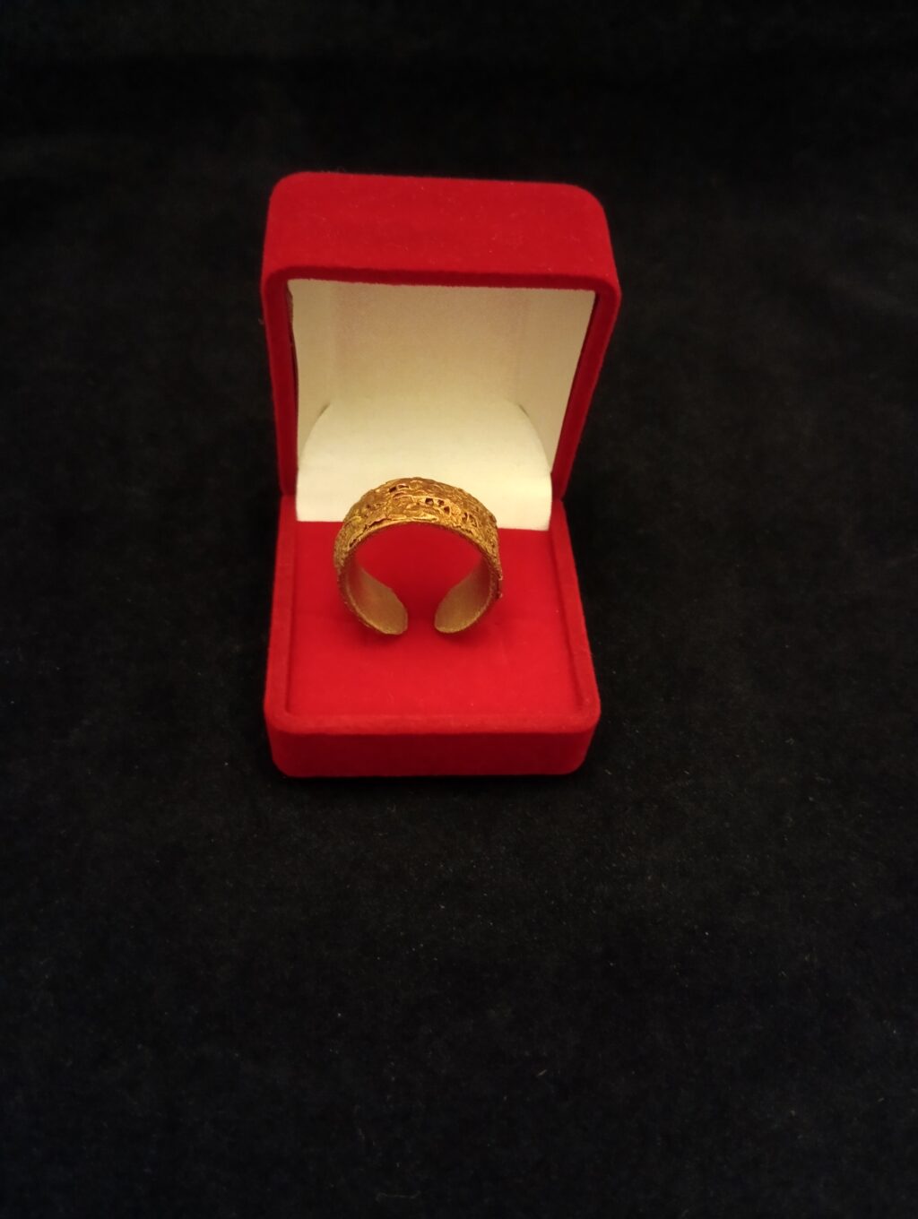 кольцо Медное с паутинкой