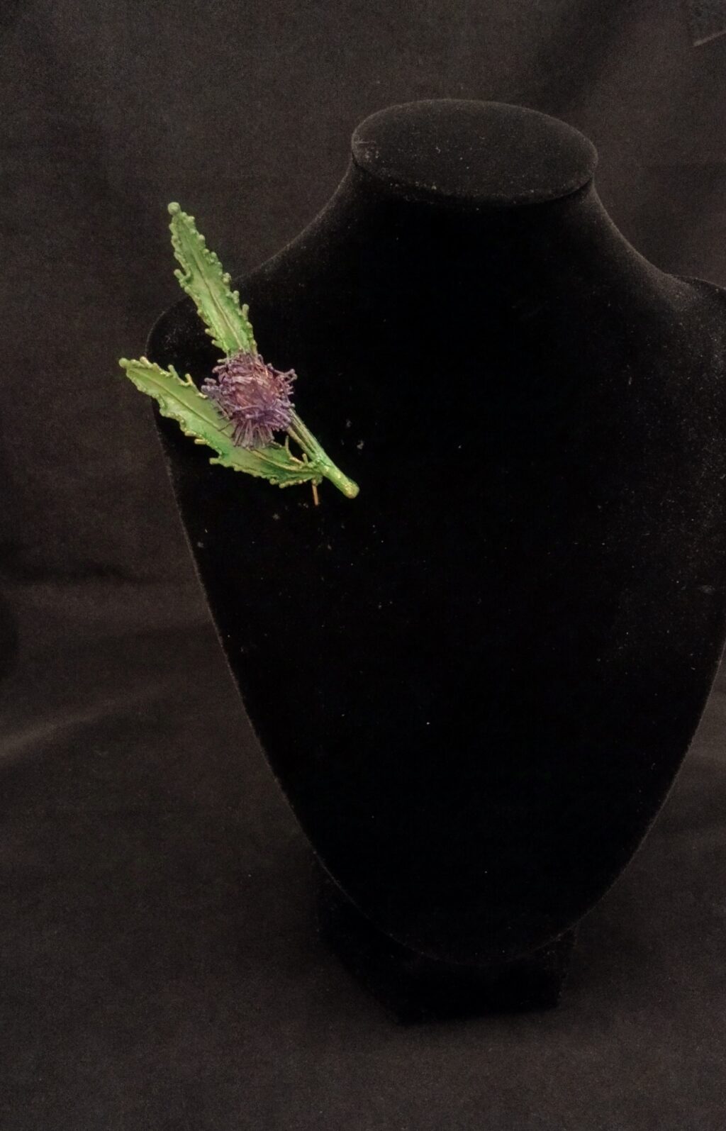 Чертополох брошь