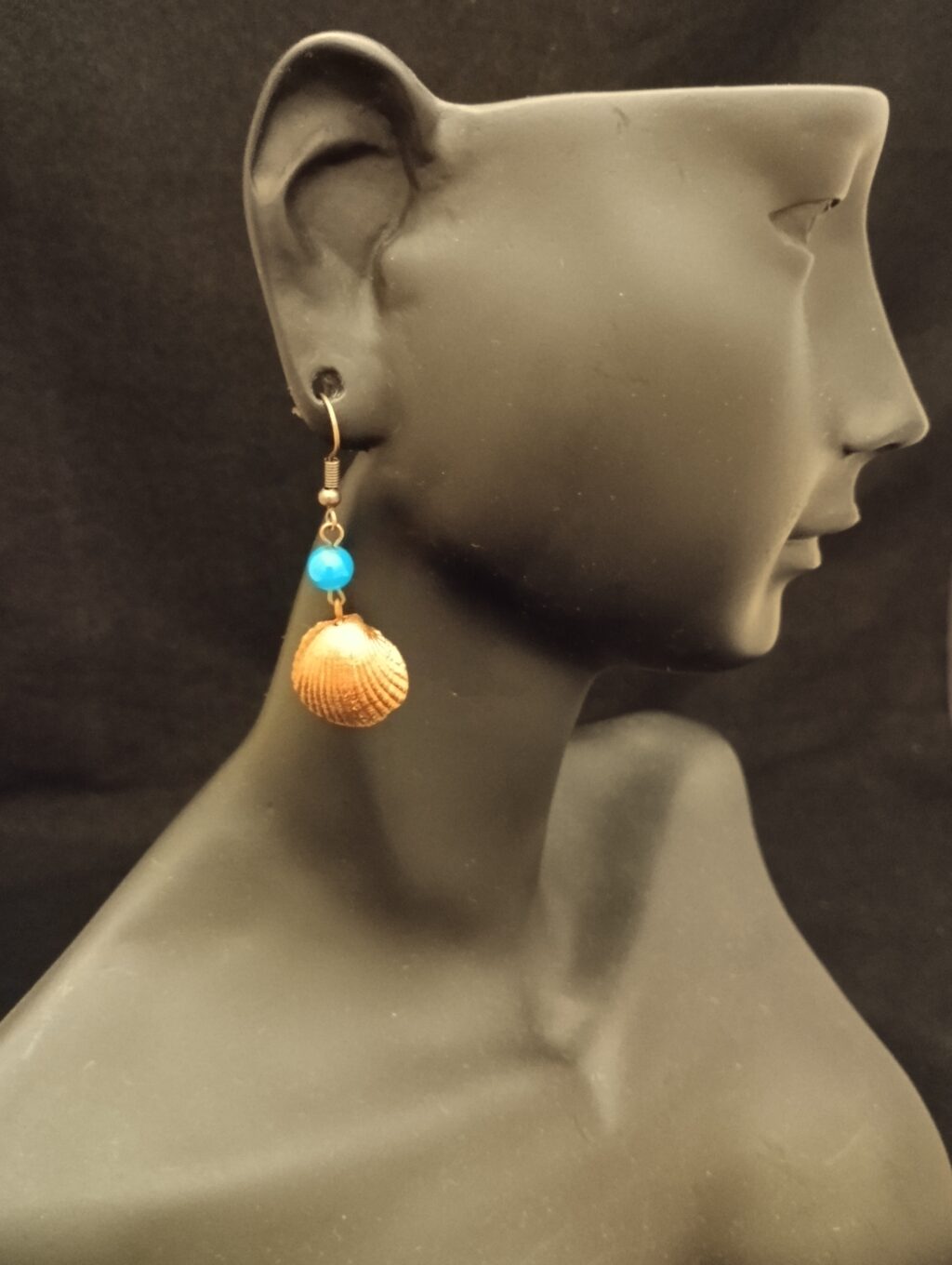 серьги Голубой агат