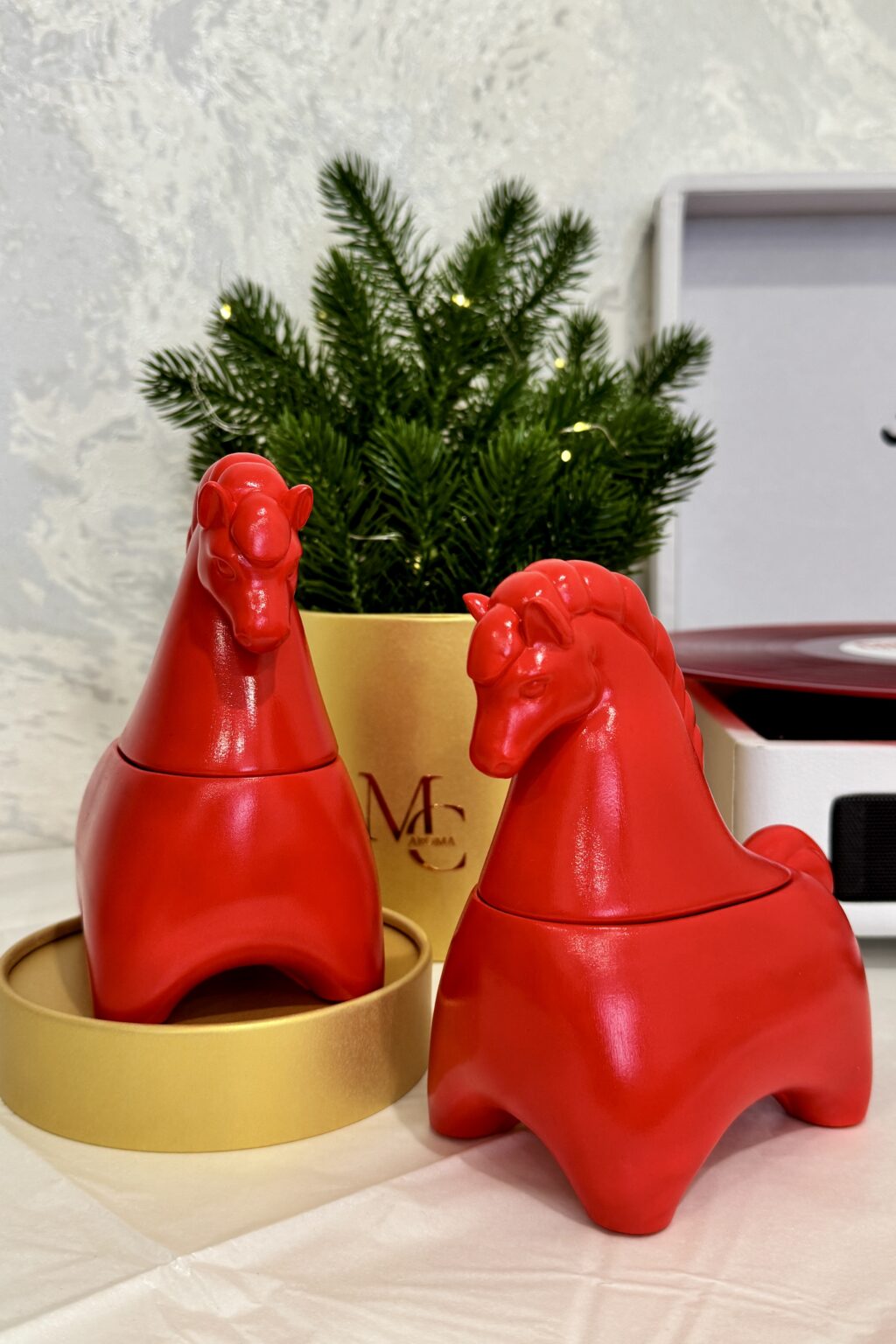 Свеча «Конь» Русский красный конь