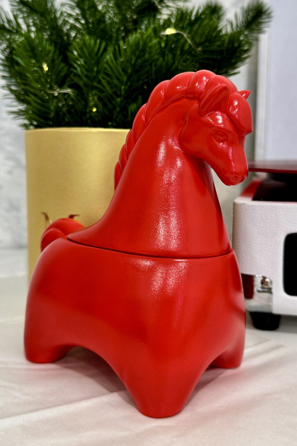 Свеча «Конь» Русский красный конь