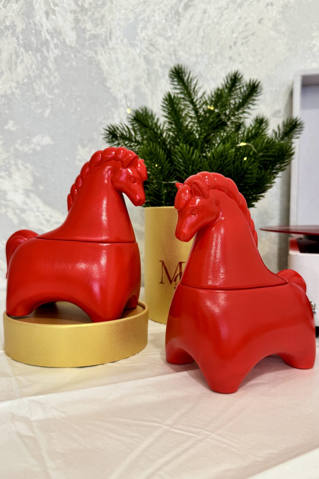 Свеча «Конь» Русский красный конь