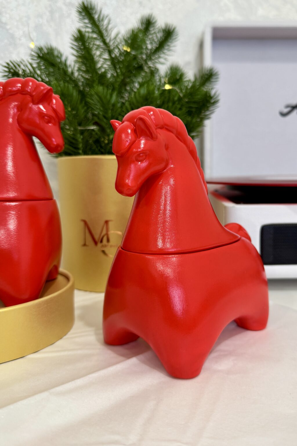 Свеча «Конь» Русский красный конь