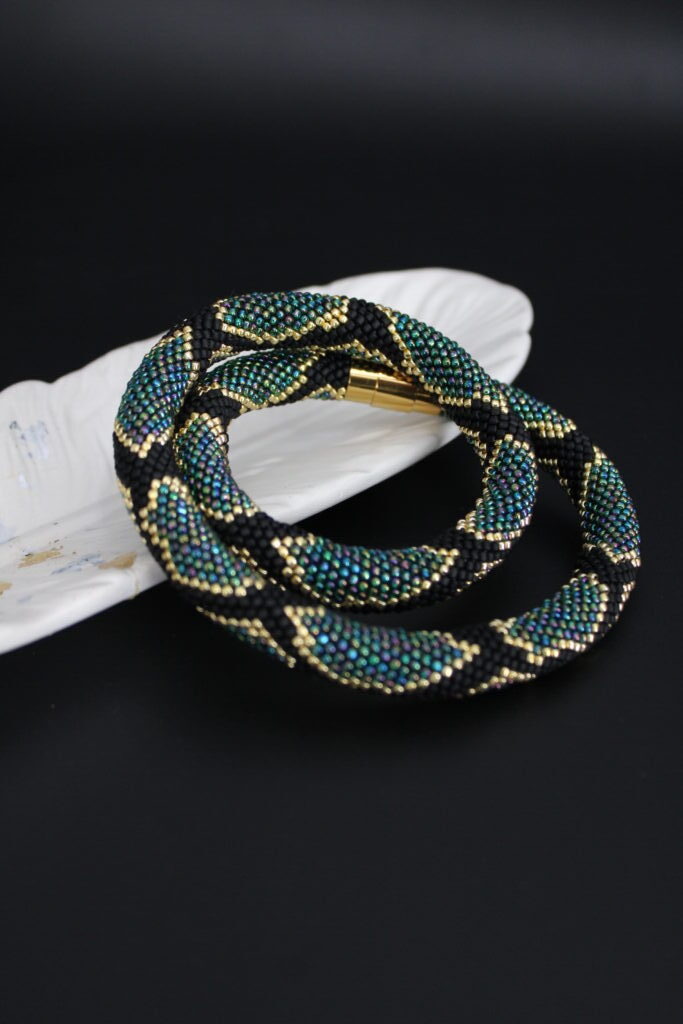 Колье на Питон ручной работы, ожерелье украшение на шею змея