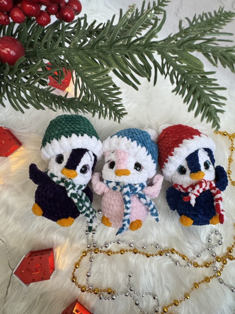 Пингвин вязаный