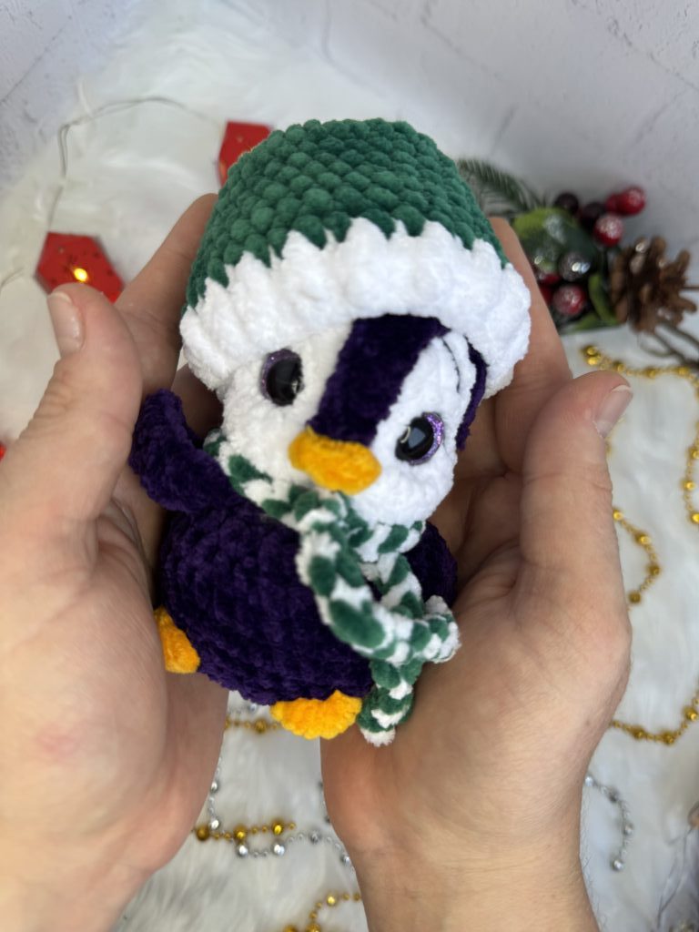 Пингвин вязаный