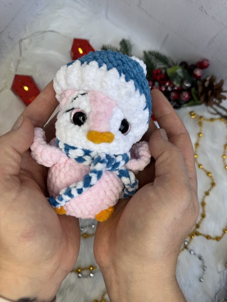 Пингвин вязаный