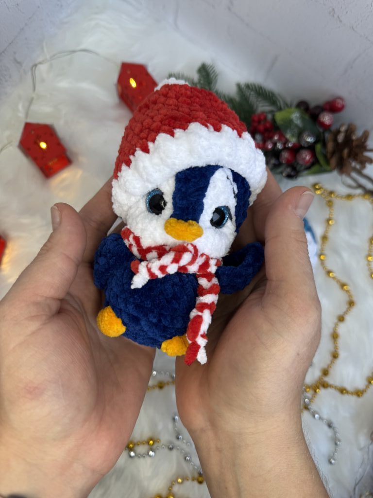 Пингвин вязаный